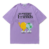 "Our Friends" Graphic Unisex Streetwear Vintage Women Men Y2K T-Shirt