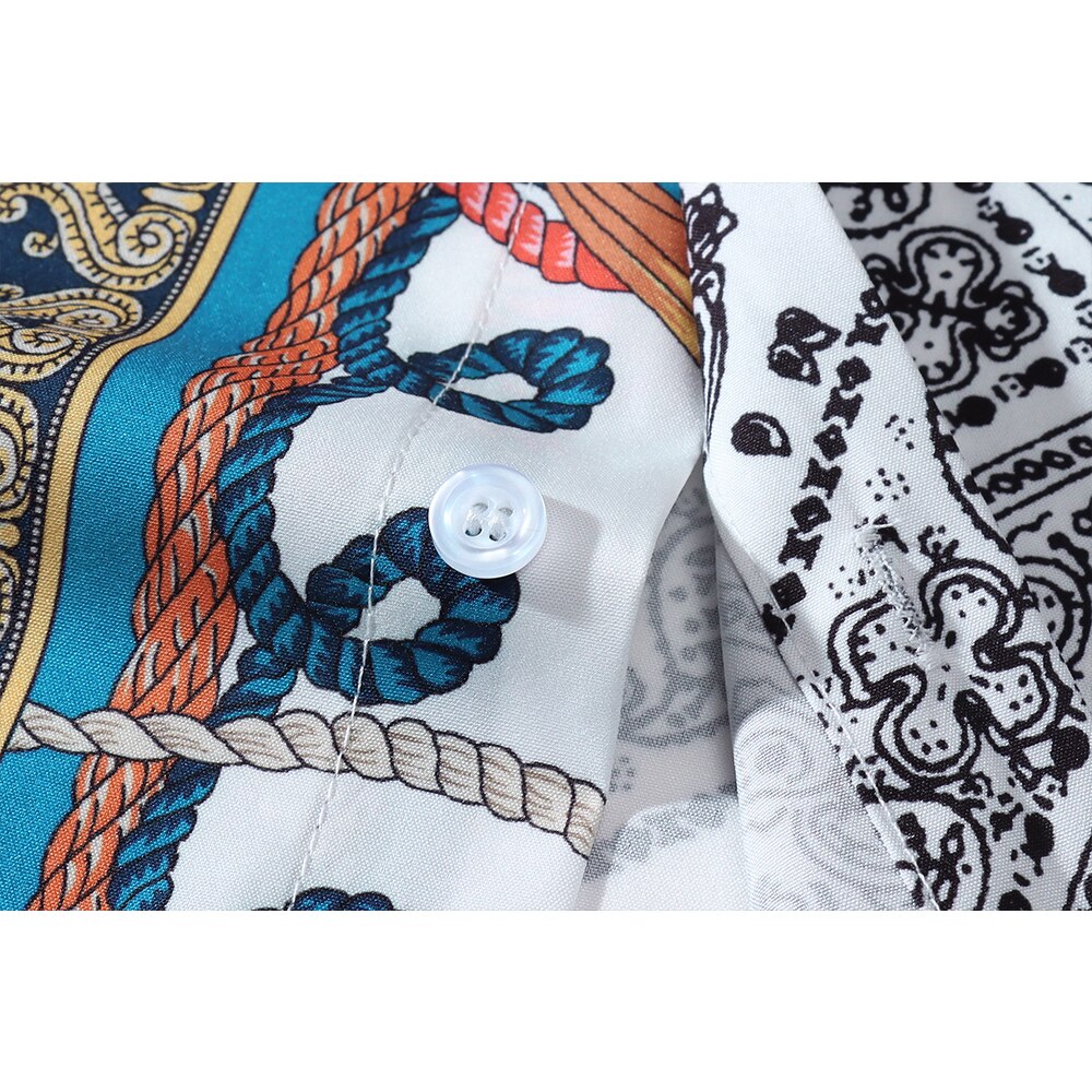 "White House" Graphic Unisex Streetwear Vintage Women Men Y2K Button Shirt