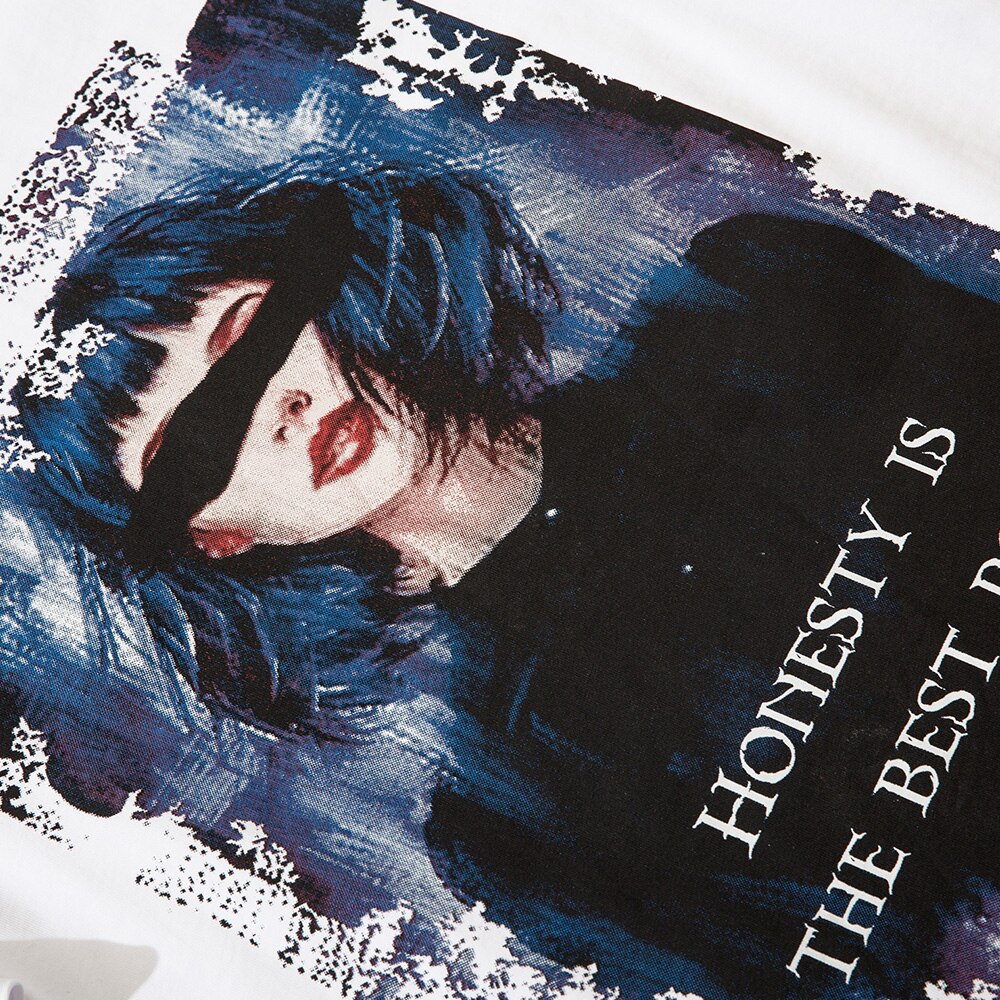 "No Honestly" Graphic Unisex Streetwear Vintage Women Men Y2K T-Shirt