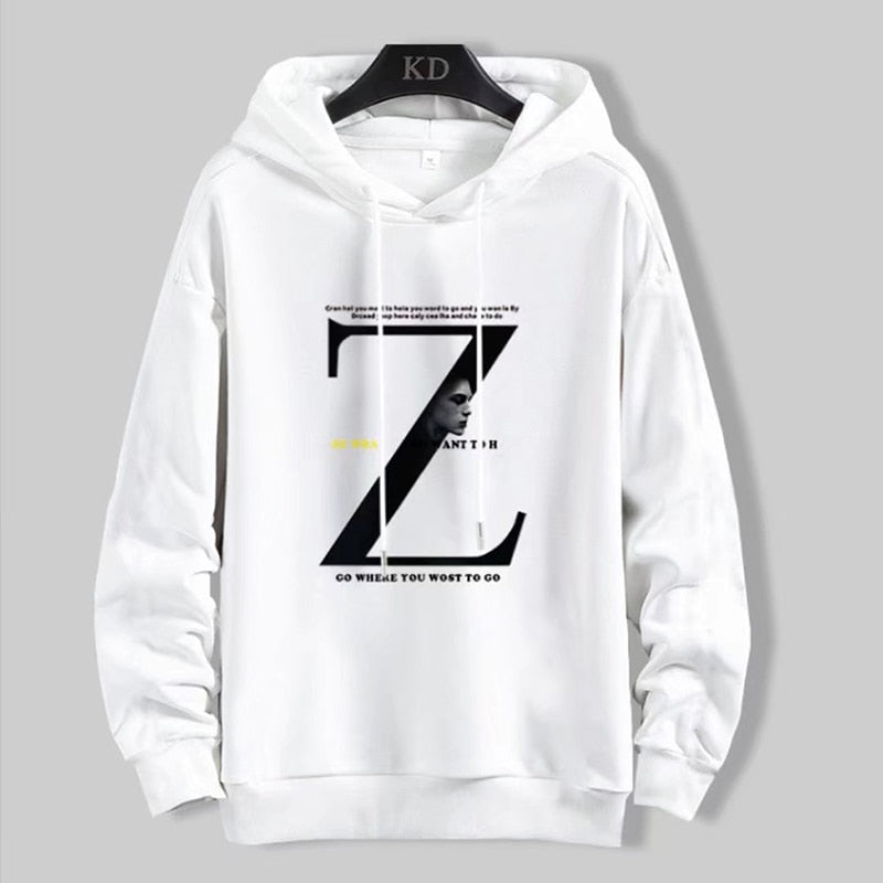 "Z Made" Graphic Unisex Streetwear Vintage Women Men Y2K Hoodie