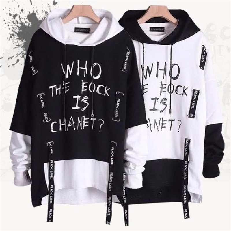 "Who Is That" Graphic Unisex Streetwear Vintage Women Men Y2K Hoodie