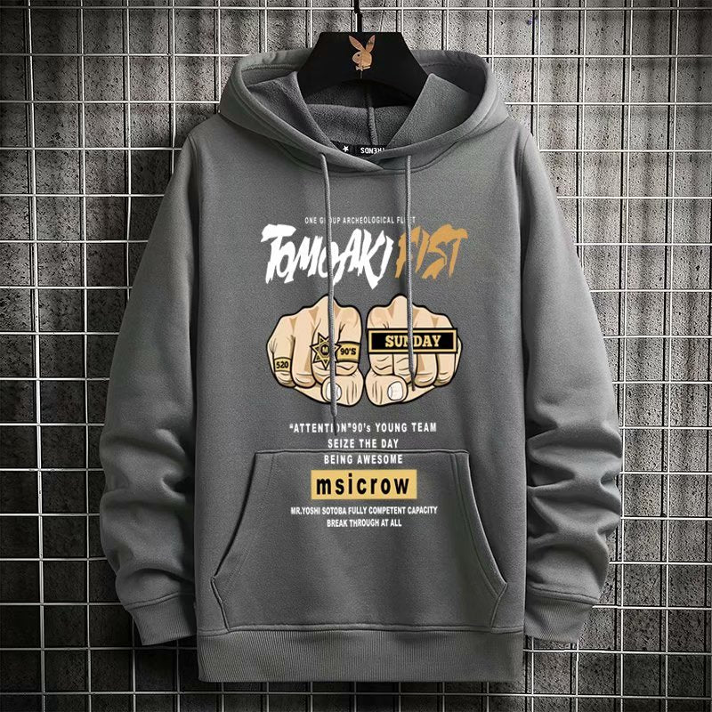 "Right Punch" Graphic Unisex Streetwear Vintage Women Men Y2K Hoodie