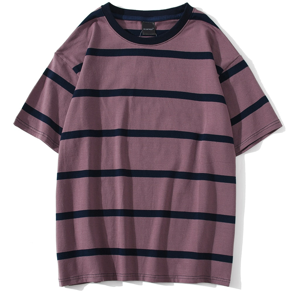 "Bumble" Unisex Men Women Streetwear Graphic Striped Tee