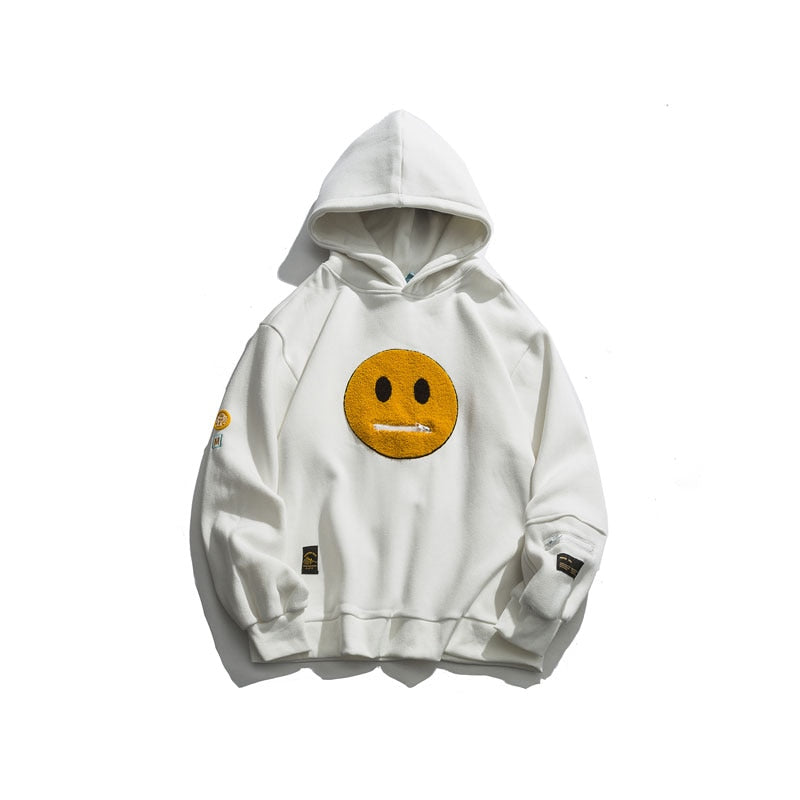 "Smile More" Graphic Unisex Streetwear Vintage Women Men Y2K Hoodie