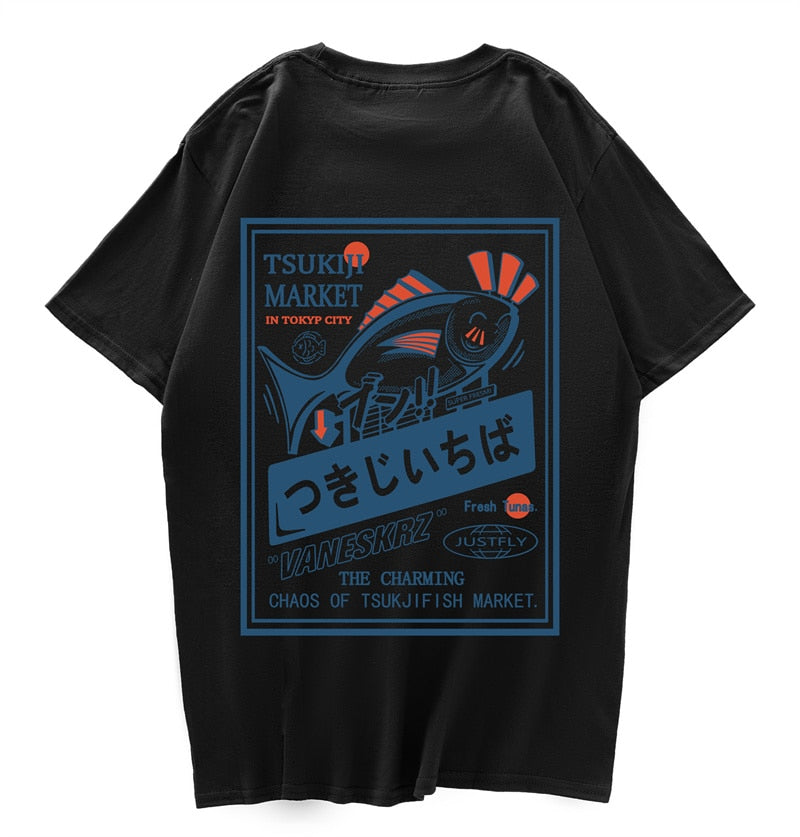 "The Fisherman" Unisex Men Women Streetwear Graphic T-Shirt