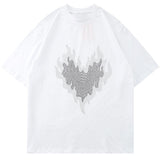 "Diamond Flame" Unisex Men Women Streetwear Graphic T-Shirt