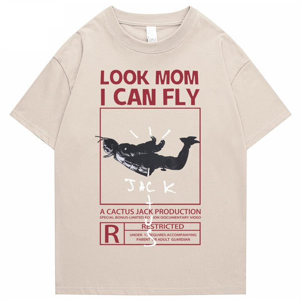 "I Can Fly" Unisex Men Women Streetwear Graphic T-Shirt