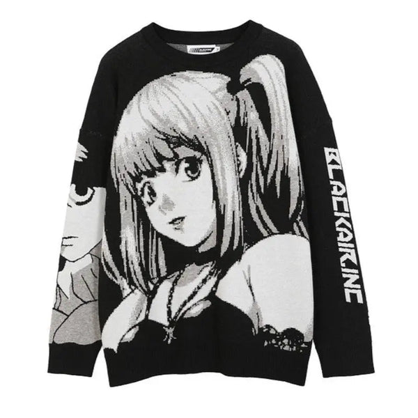 "Little Bit" Graphic Unisex Streetwear Vintage Women Men Y2K Sweater