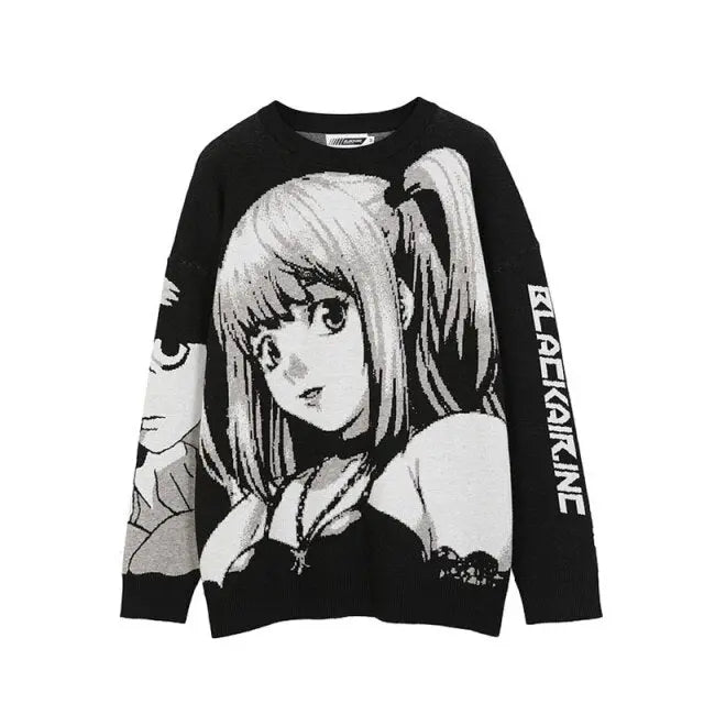 "Little Bit" Graphic Unisex Streetwear Vintage Women Men Y2K Sweater