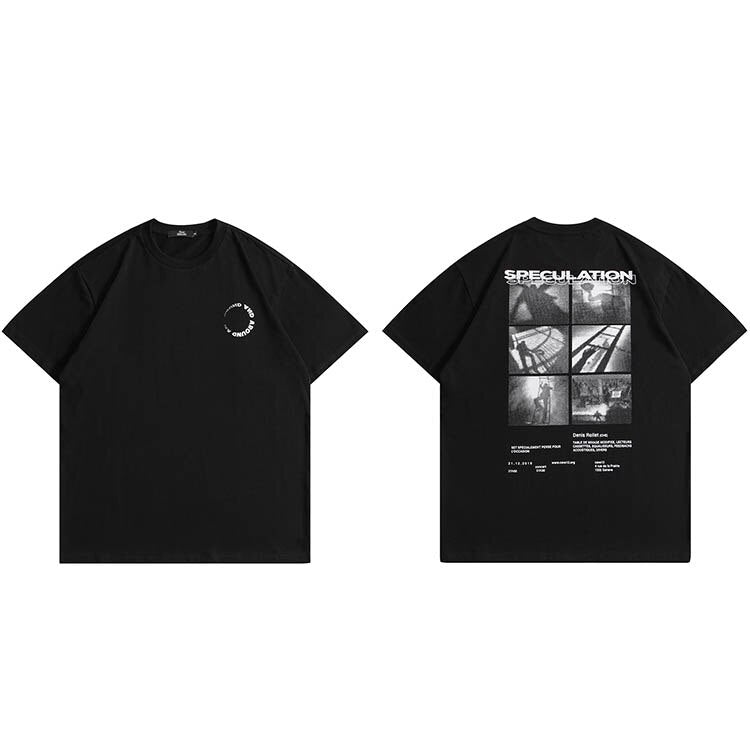 "Speculation" Graphic Unisex Streetwear Vintage Women Men Y2K T-Shirt