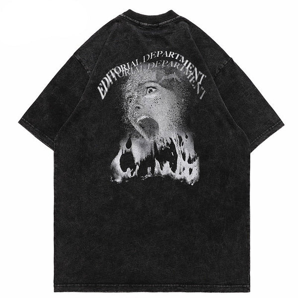 "Burning Up" Unisex Men Women Streetwear Graphic T-Shirt