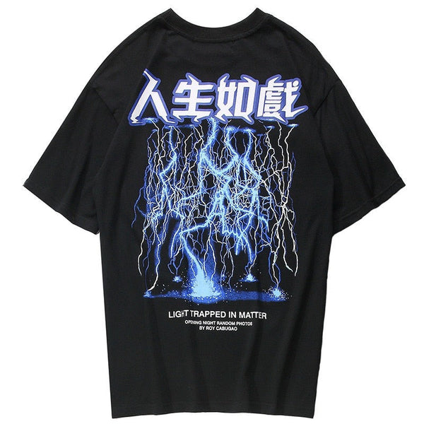 "Blue Lighting" Unisex Graphic T-Shirt