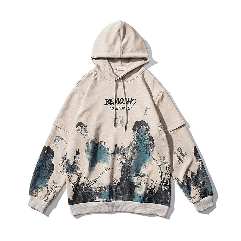"Dark Clouds" Graphic Unisex Streetwear Vintage Women Men Y2K Hoodie