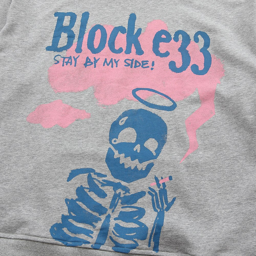 "Block In" Unisex Men Women Streetwear Graphic Hoodie