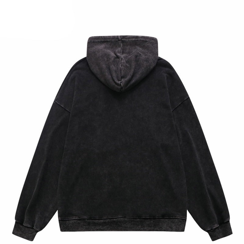 "Night Fox" Graphic Unisex Streetwear Vintage Women Men Y2K Hoodie
