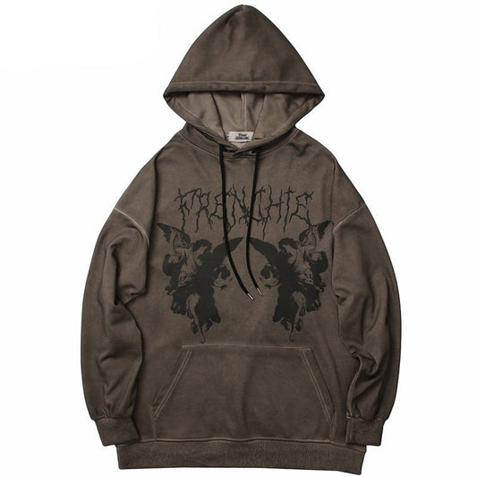 "Dark Angel" Unisex Men Women Streetwear Graphic Hoodie