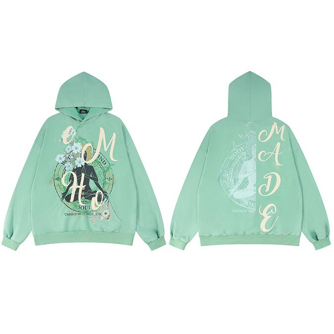 "Moving Still" Graphic Unisex Streetwear Vintage Women Men Y2K Hoodie