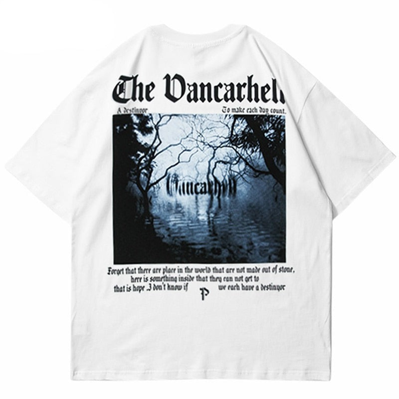 "Wondering Lake" Graphic Unisex Streetwear Vintage Women Men Y2K T-Shirt