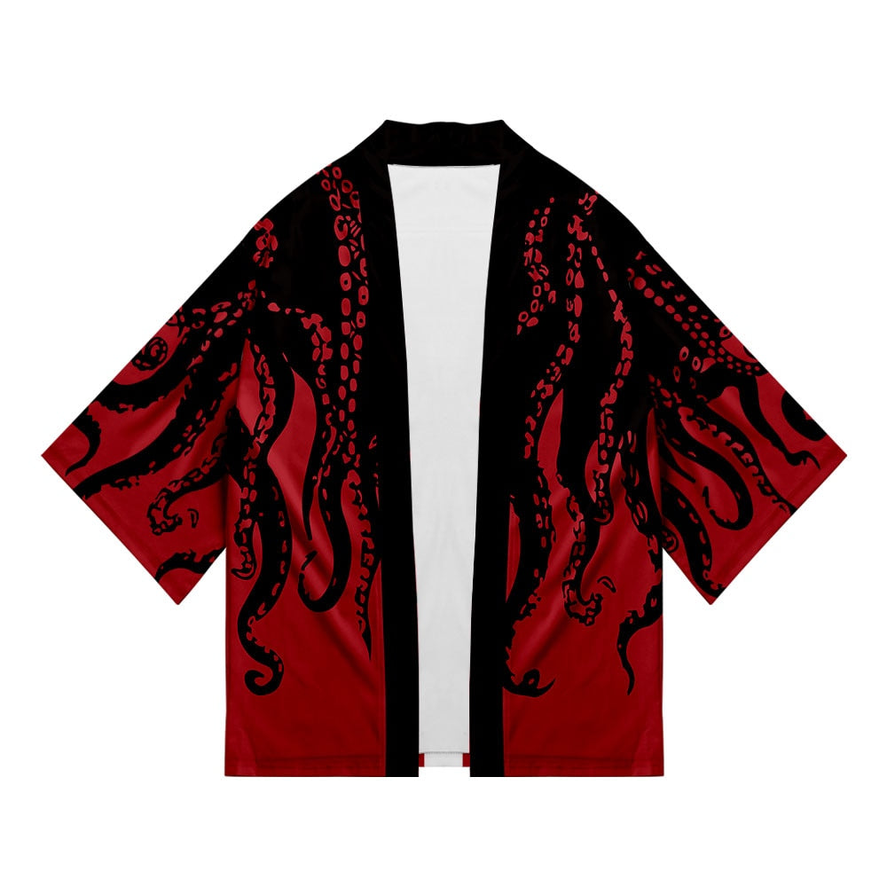 "Winter Waves" Graphic Unisex Streetwear Vintage Women Men Y2K Kimono