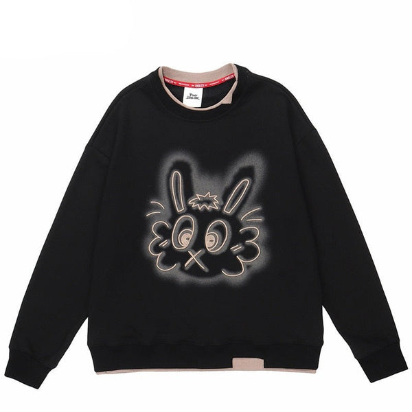 "Big Ears" Unisex Men Women Streetwear Graphic Sweater