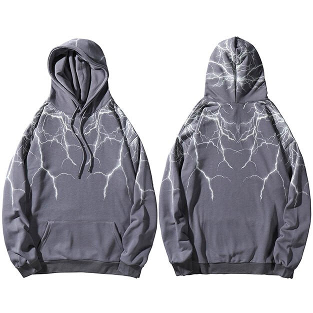 "Lighting Stories" Graphic Unisex Streetwear Vintage Women Men Y2K Hoodie