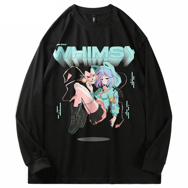 "Saviour" Graphic Unisex Streetwear Vintage Women Men Y2K Sweatshirt