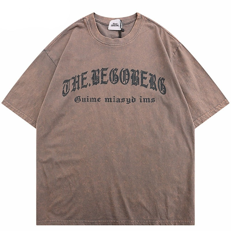 "Written In Block" Graphic Unisex Streetwear Vintage Women Men Y2K T-Shirt