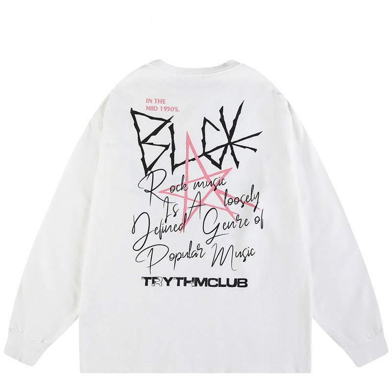 "Hold Me Down" Graphic Unisex Streetwear Vintage Women Men Y2K Sweatshirt