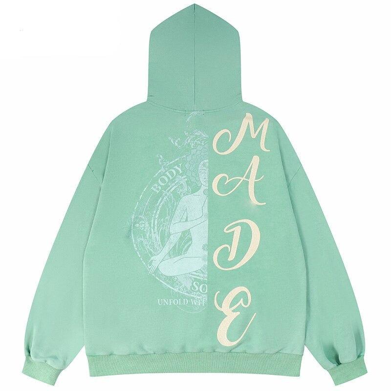 "Moving Still" Graphic Unisex Streetwear Vintage Women Men Y2K Hoodie