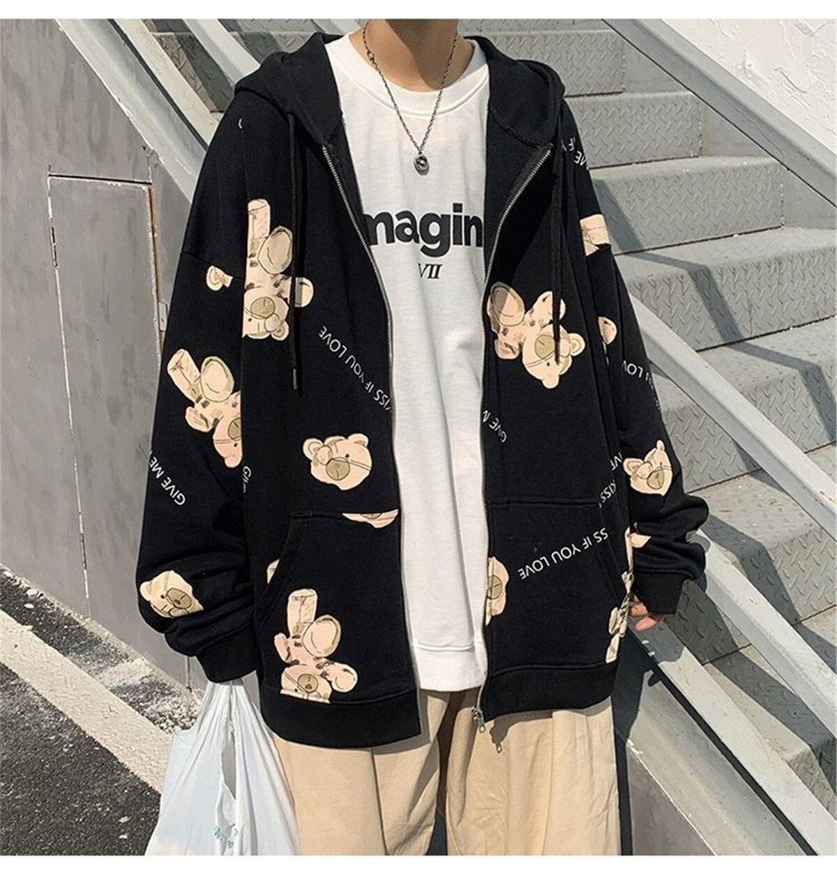 "Going Backwards" Unisex Men Women Streetwear Graphic Hoodie