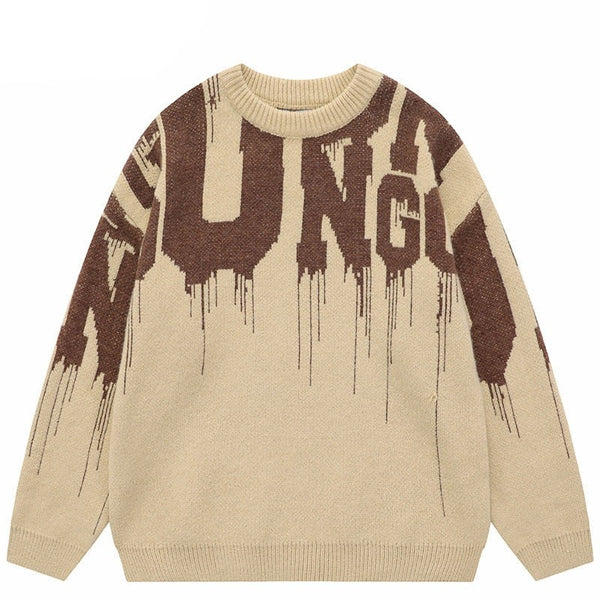 "Kingdom's Fall" Graphic Unisex Streetwear Vintage Women Men Y2K Sweater