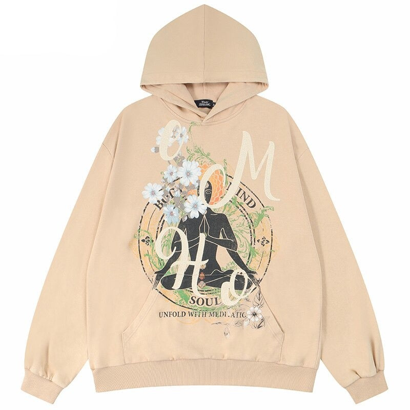 "Moving Still" Graphic Unisex Streetwear Vintage Women Men Y2K Hoodie