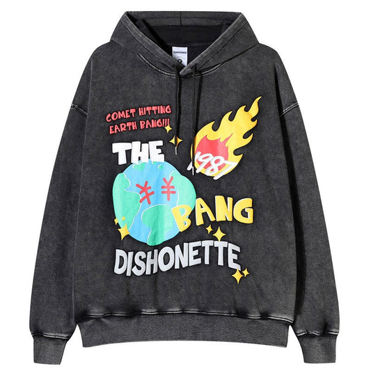 "Burning Fast" Unisex Men Women Streetwear Graphic Hoodie