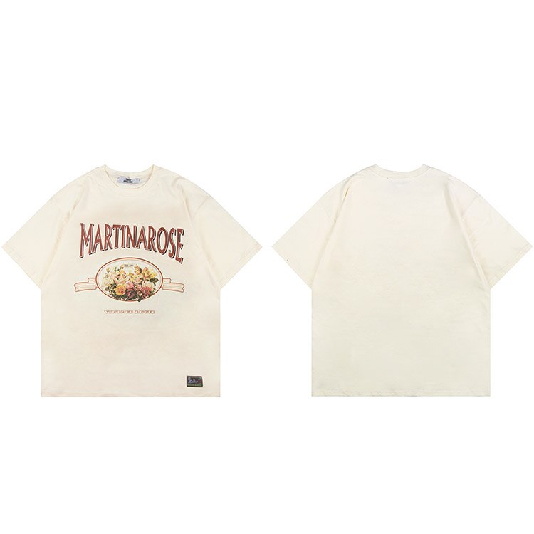 "Vintage Rose" Graphic Unisex Streetwear Vintage Women Men Y2K T-Shirt
