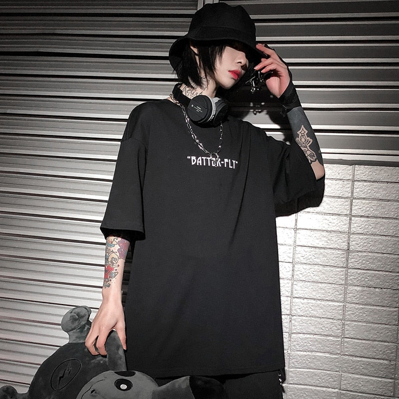 "Blue Effect" Graphic Unisex Streetwear Vintage Women Men Y2K T-Shirt