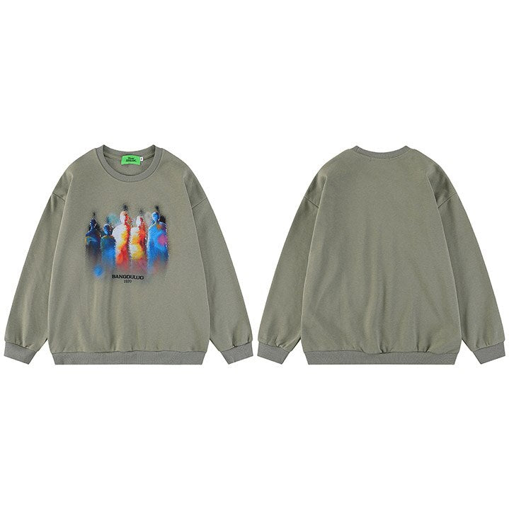 "Taste The Rainbow" Graphic Unisex Streetwear Women Men Sweatshirt