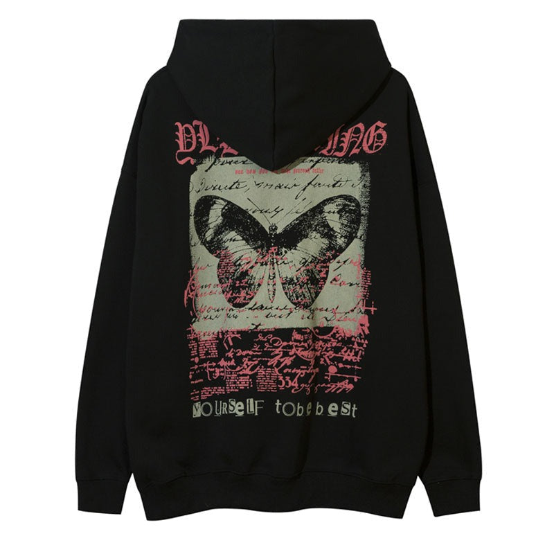 "Red Stone" Graphic Unisex Streetwear Vintage Women Men Y2K Hoodie
