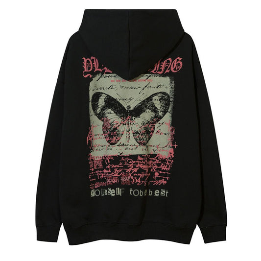 "Red Stone" Graphic Unisex Streetwear Vintage Women Men Y2K Hoodie