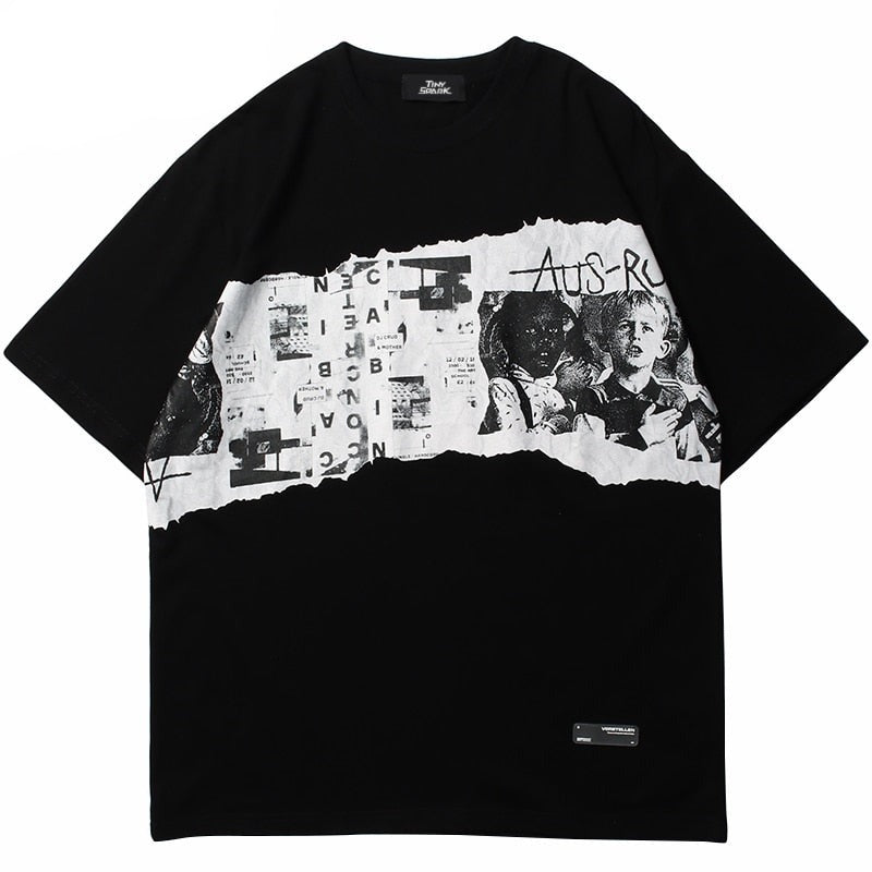 "Straight Face" Graphic Unisex Streetwear Vintage Women Men Y2K T-Shirt