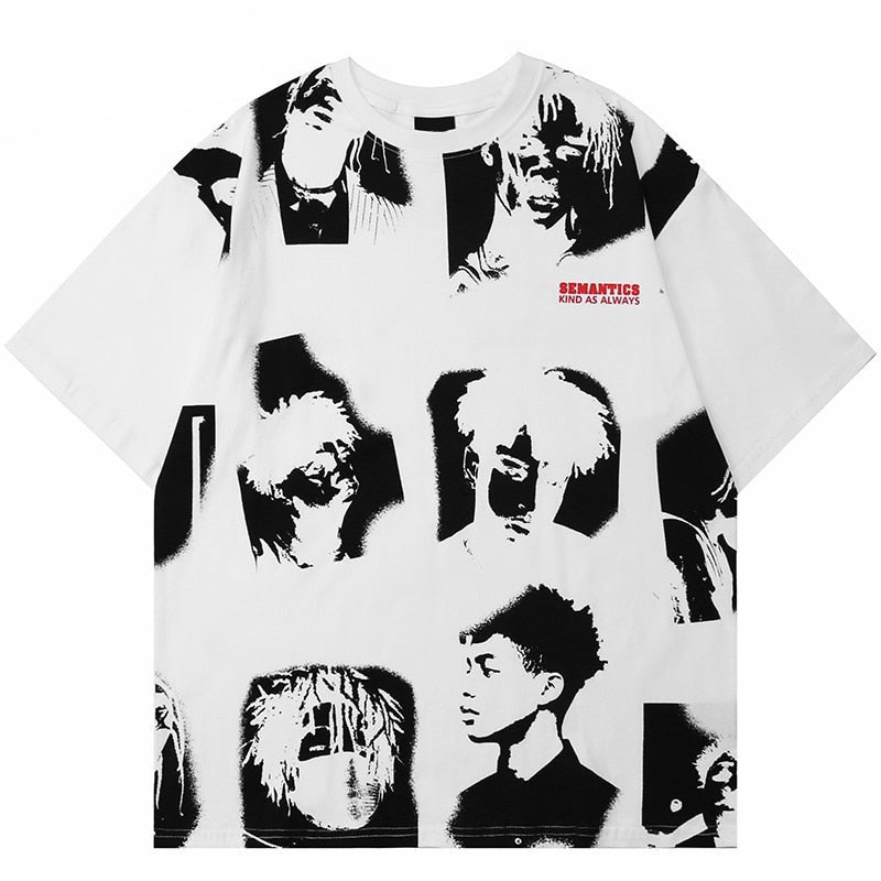 "People" Unisex Men Women Streetwear Graphic T-Shirt