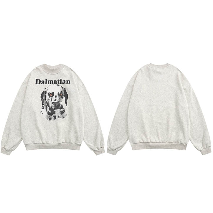 "Dalmatian" Unisex Men Women Streetwear Graphic Sweatshirt