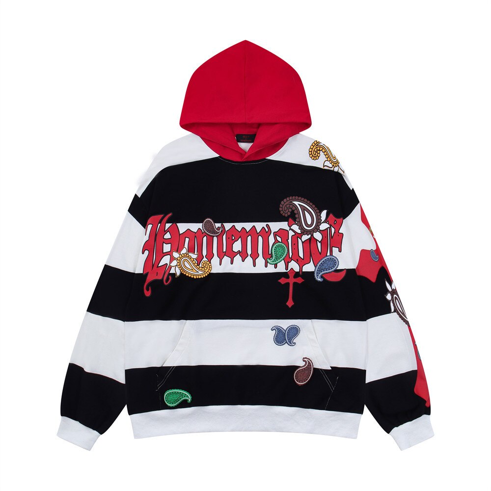 "Red Written" Graphic Unisex Streetwear Vintage Women Men Y2K Hoodie