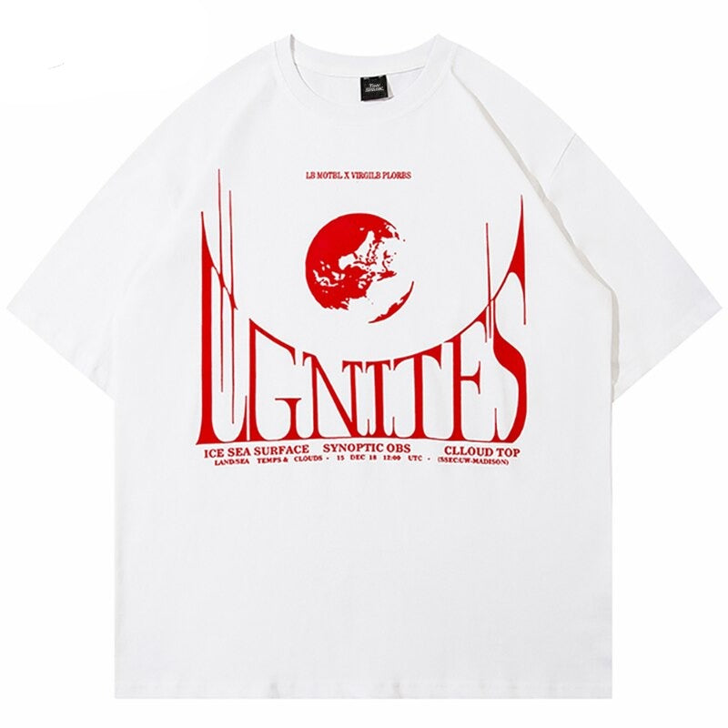 "Light The Flame" Graphic Unisex Streetwear Vintage Women Men Y2K T-Shirt