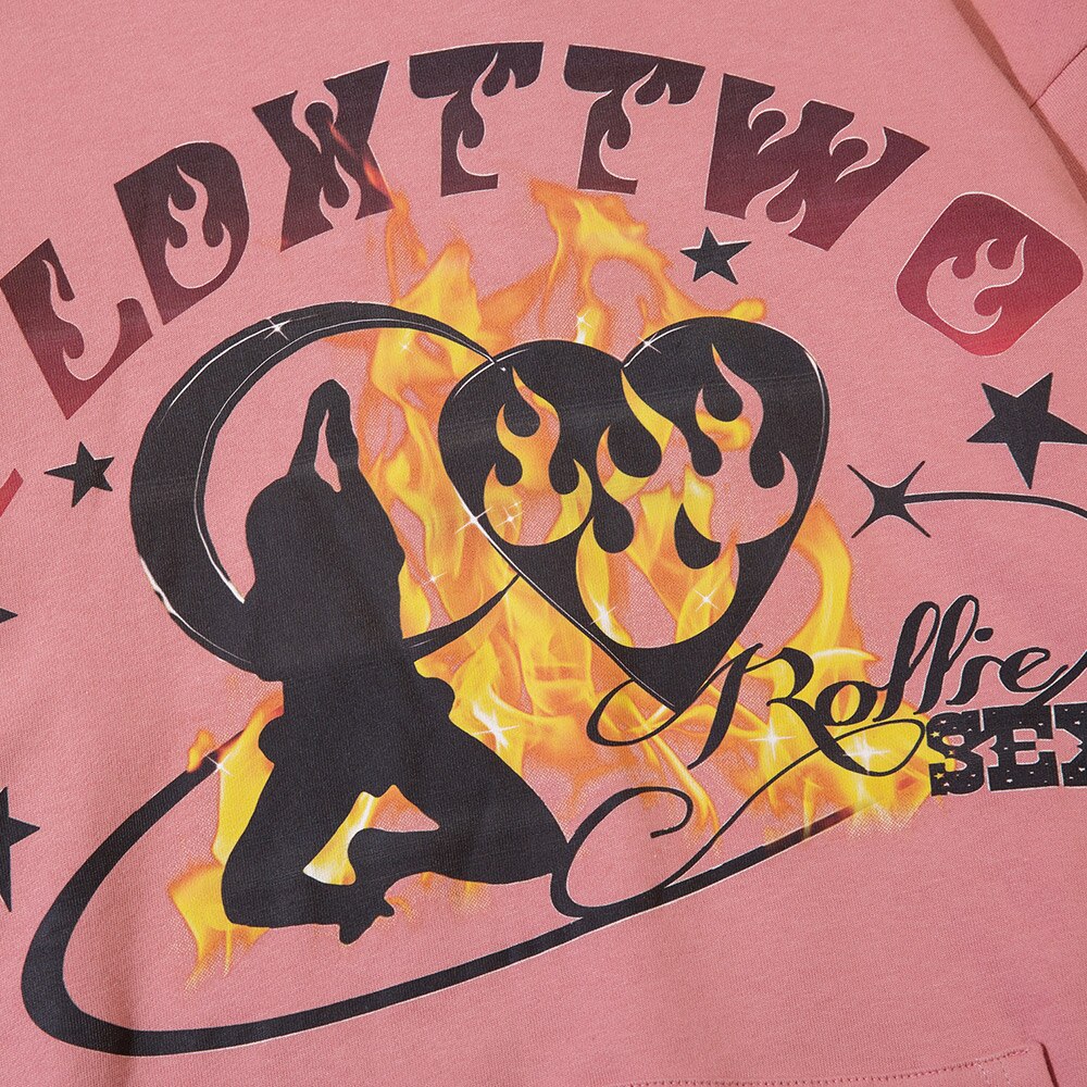 "Dance On Fire" Graphic Unisex Streetwear Vintage Women Men Y2K Hoodie