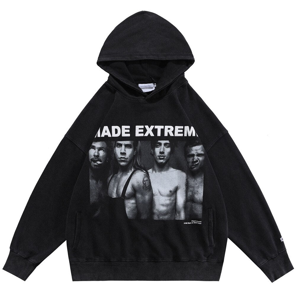 "Extreme Setback" Unisex Men Women Streetwear Graphic Hoodie