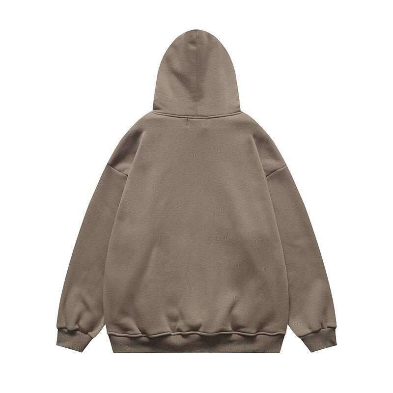 "Grey Heart" Graphic Unisex Streetwear Women Men Y2K Hoodie
