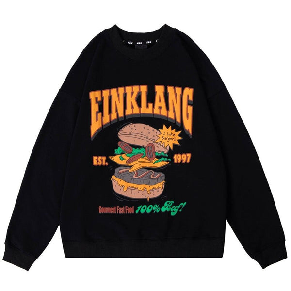 "Sandwich" Graphic Unisex Streetwear Vintage Women Men Y2K Hoodie