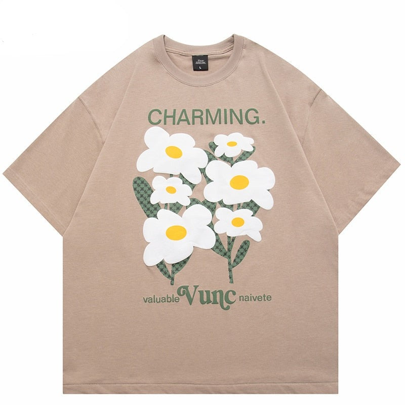 "Charming" Unisex Men Women Streetwear Graphic T-Shirt
