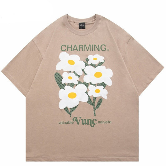 "Charming" Unisex Men Women Streetwear Graphic T-Shirt