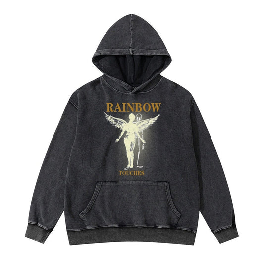 "Rainbow Touches" Graphic Unisex Streetwear Vintage Women Men Y2K T-Shirt